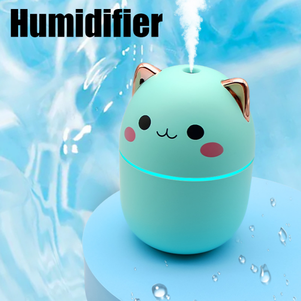 Lindo pulverizador de niebla fría para gatos Humidificador de aire H20 para automóviles domésticos